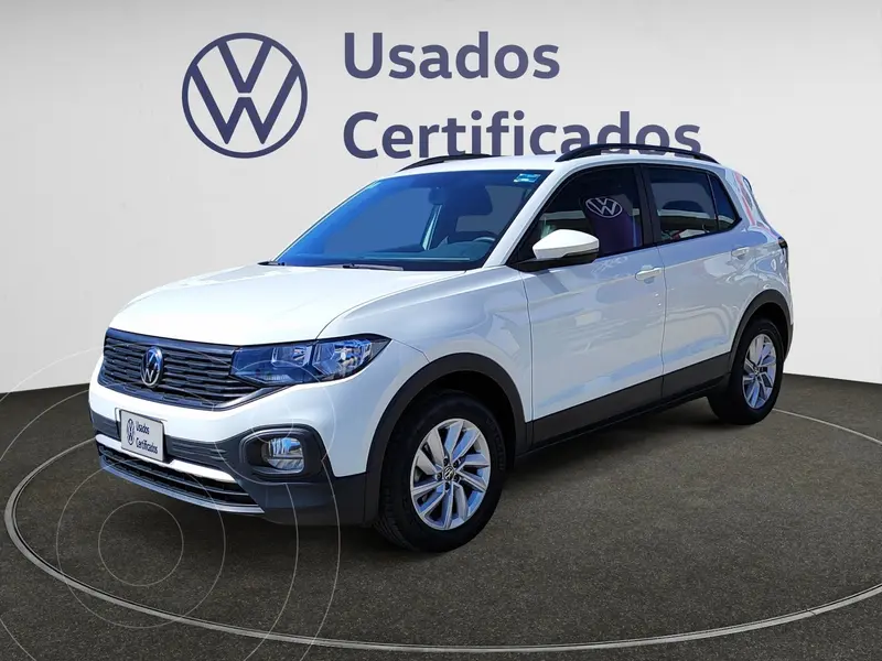 Foto Volkswagen T-Cross Trendline usado (2024) color Blanco financiado en mensualidades(enganche $92,895 mensualidades desde $6,687)