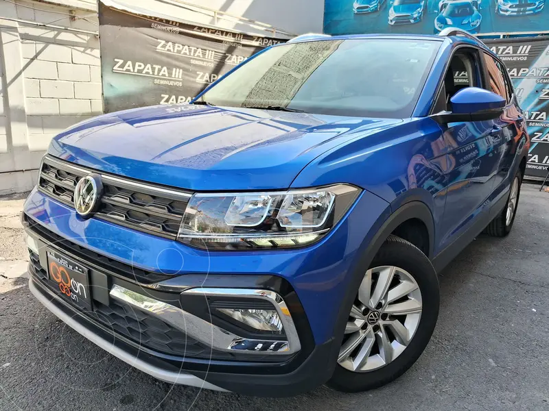 Foto Volkswagen Taigun Trendline usado (2023) color Azul financiado en mensualidades(enganche $94,558 mensualidades desde $7,231)