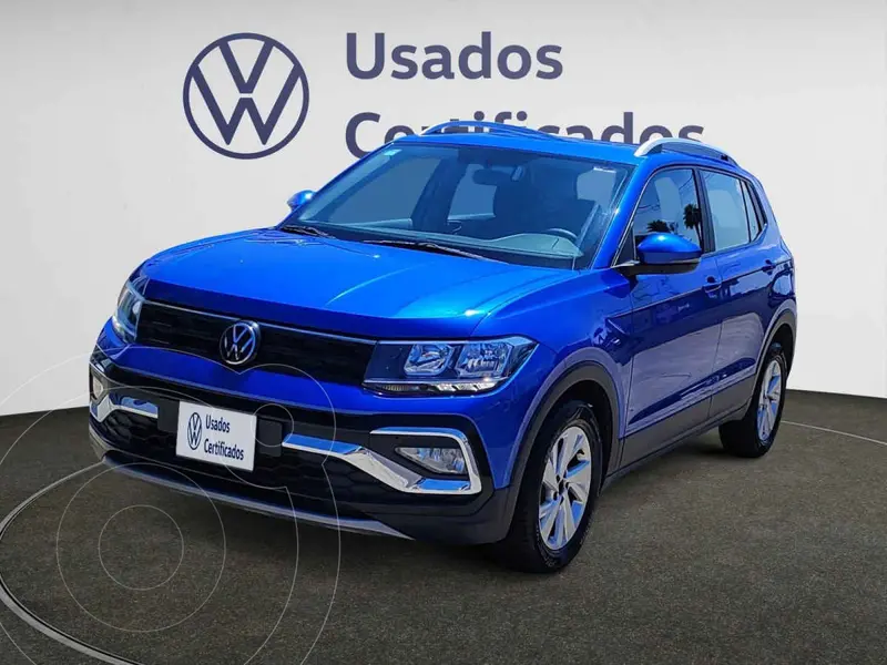 Foto Volkswagen Taigun Trendline usado (2024) color Azul financiado en mensualidades(enganche $101,070 mensualidades desde $7,732)