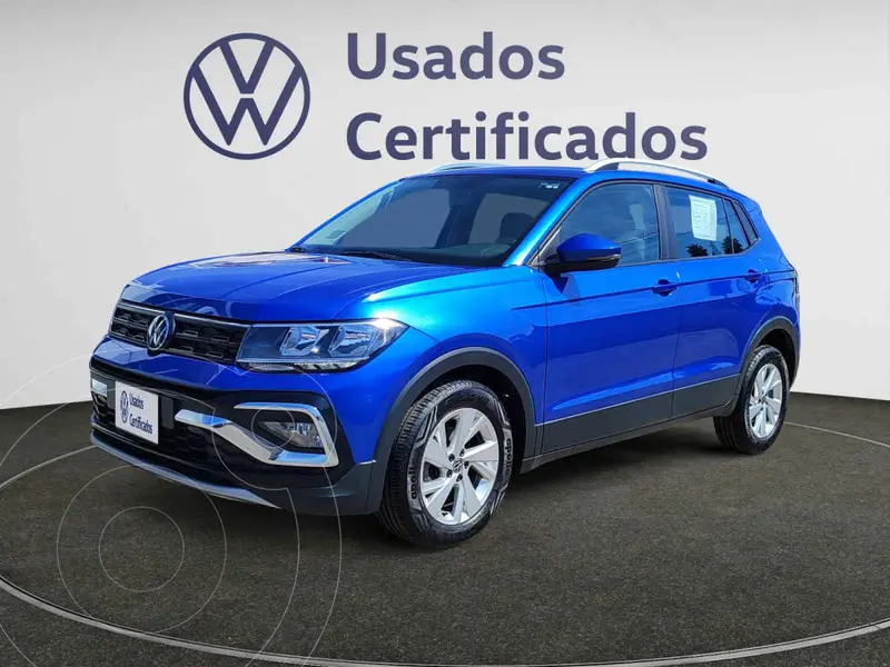 Foto Volkswagen Taigun Trendline TSI usado (2024) color Azul financiado en mensualidades(enganche $94,258 mensualidades desde $7,211)