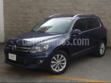 foto Volkswagen Tiguan 5p Track Fun L4/2.0/T Aut Nave Piel usado (2016) color Azul Marino precio $250,000