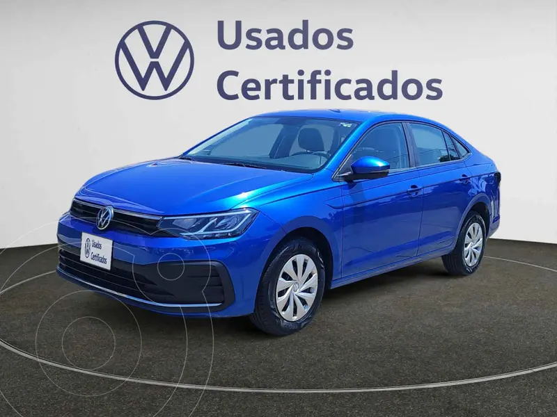 Foto Volkswagen Virtus Trendline usado (2025) color Azul financiado en mensualidades(enganche $84,720 mensualidades desde $6,481)