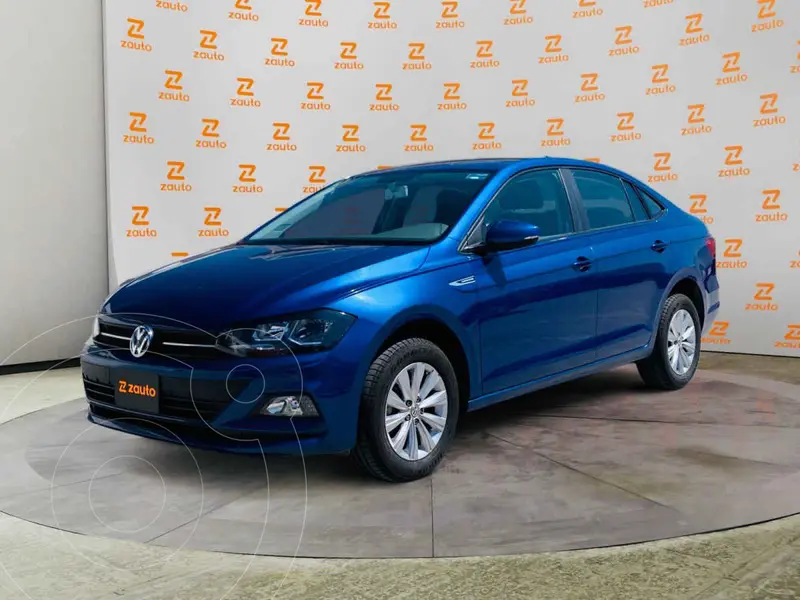 Foto Volkswagen Virtus 1.6L usado (2022) color Azul financiado en mensualidades(enganche $88,374 mensualidades desde $5,214)