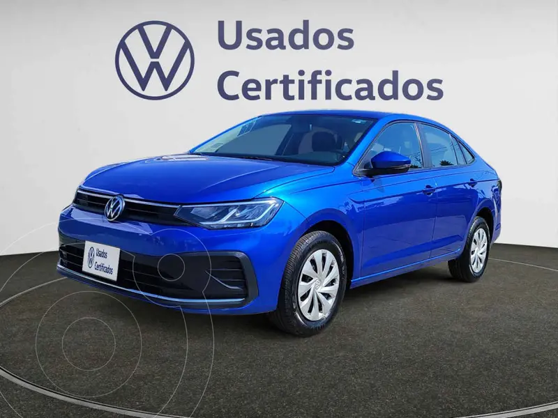 Foto Volkswagen Virtus Trendline usado (2023) color Azul financiado en mensualidades(enganche $72,458 mensualidades desde $5,543)