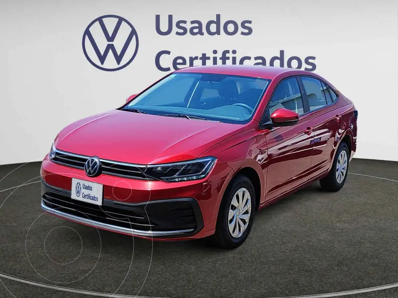 Foto Volkswagen Virtus Trendline usado (2024) color Rojo financiado en mensualidades(enganche $83,630 mensualidades desde $6,398)