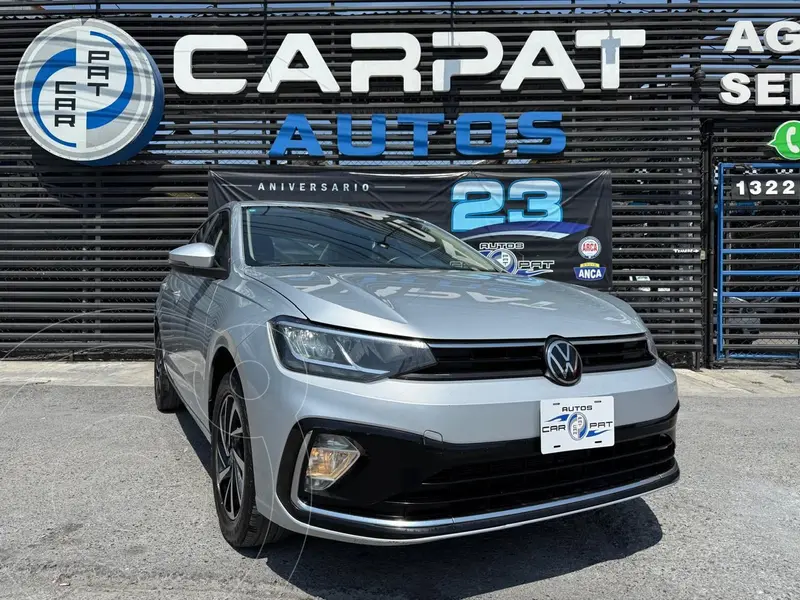 Foto Volkswagen Virtus Comfortline usado (2023) color plateado financiado en mensualidades(enganche $67,980 mensualidades desde $7,085)