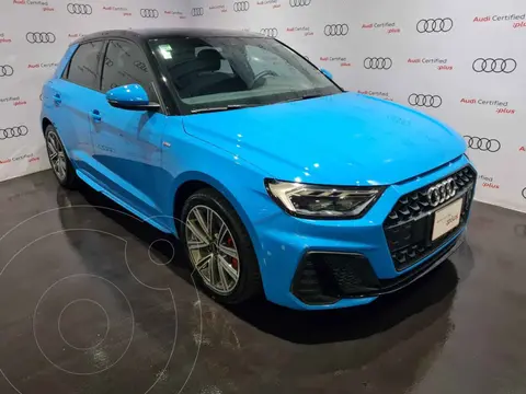 Audi A1 40 TFSI S Line usado (2022) color Azul financiado en mensualidades(enganche $171,000 mensualidades desde $17,635)