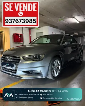 Audi A3 Convertible 1.4L TFSI S-Tronic  Sport usado (2016) color Gris precio $16.480.000