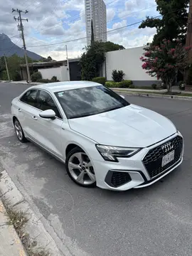 Audi A3 Sedan 40 TFSI S Line usado (2023) color Blanco financiado en mensualidades(enganche $95,000 mensualidades desde $11,000)