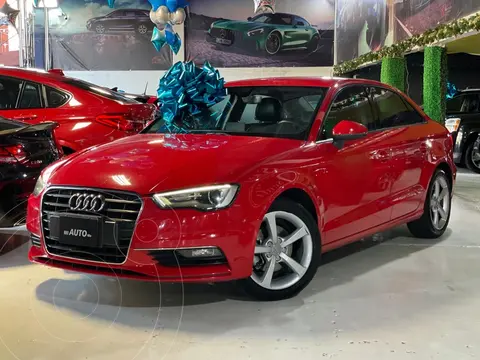 Audi A3 Sedan 1.4L Ambiente Aut usado (2016) color Rojo Bari financiado en mensualidades(enganche $110,589 mensualidades desde $7,265)