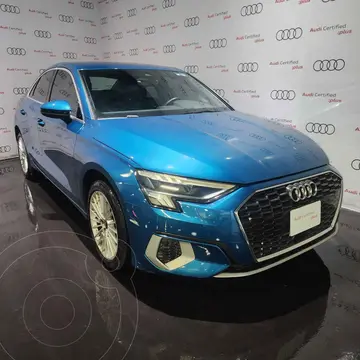 Audi A3 Sedan 35 TFSI Dynamic usado (2022) color Azul financiado en mensualidades(enganche $99,800 mensualidades desde $11,423)