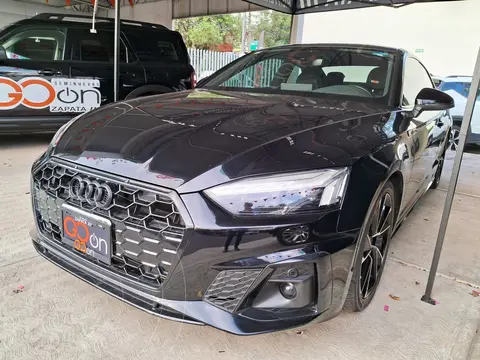 Audi A5 Coupe 40 TFSI S-Line usado (2023) color Negro financiado en mensualidades(enganche $194,838 mensualidades desde $14,899)