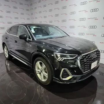 Audi Q3 35 TFSI S Line usado (2023) color Negro financiado en mensualidades(enganche $161,000 mensualidades desde $18,427)