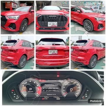 Audi Q3 35 TFSI S Line usado (2024) color Rojo financiado en mensualidades(enganche $291,905 mensualidades desde $15,692)