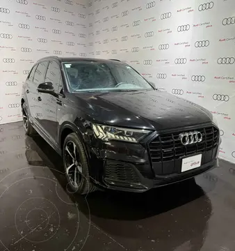 Audi Q7 3.0L TFSI S Line Quattro (333Hp) usado (2021) color Negro financiado en mensualidades(enganche $275,000 mensualidades desde $31,459)