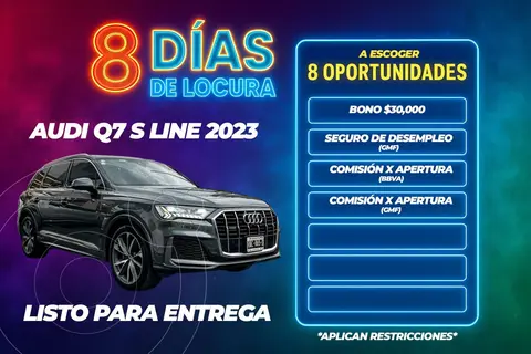 Audi Q7 3.0T S Line usado (2023) color Gris precio $1,120,000