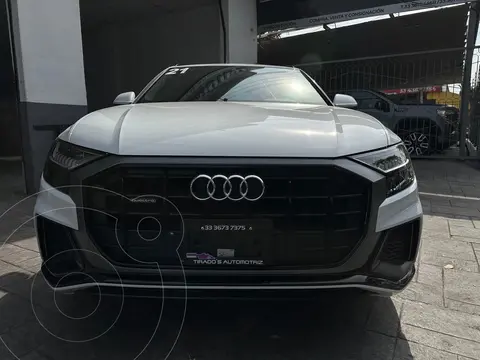 Audi Q8 3.0T S Line usado (2021) color Blanco financiado en mensualidades(enganche $250,000 mensualidades desde $34,866)