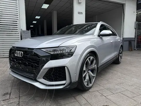 Audi RS Q8 4.0T usado (2021) color Plata financiado en mensualidades(enganche $410,000 mensualidades desde $57,174)