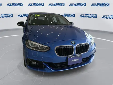 BMW Serie 1 3P 120iA Sport Line usado (2019) color Azul Claro financiado en mensualidades(enganche $102,025 mensualidades desde $8,462)