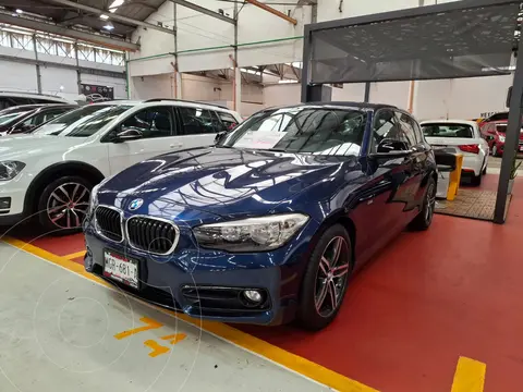 BMW Serie 1 3P 118iA Sport Line usado (2018) color Azul Medianoche financiado en mensualidades(enganche $74,500 mensualidades desde $6,700)