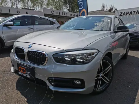 BMW Serie 1 3P 118iA Sport Line usado (2018) color Gris Mineral financiado en mensualidades(enganche $102,500 mensualidades desde $10,140)