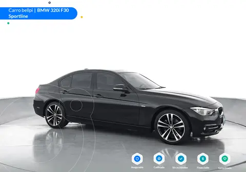 BMW Serie 3 320i Sport Line usado (2018) color Negro precio $110.900.000