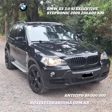 BMW X5 xDrive 3.0i Executive Aut usado (2009) color Negro financiado en cuotas(anticipo $10.600.000)