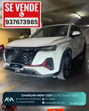 Changan CS35 Plus  1.4L Elite Aut usado (2022) color Blanco precio $10.480.000