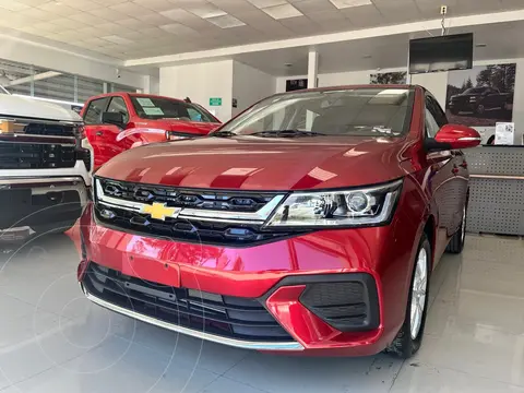 OfertaChevrolet Aveo HB LT nuevo color Rojo Cerezo precio $307,900