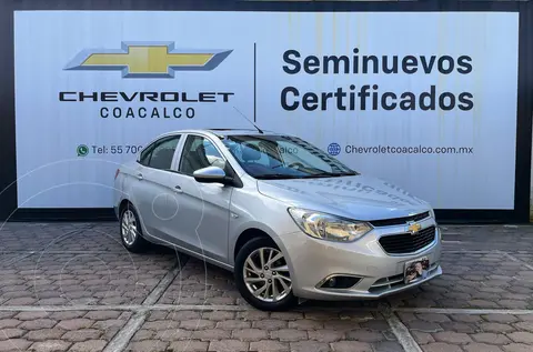 Chevrolet Aveo LTZ usado (2020) color plateado financiado en mensualidades(enganche $71,583 mensualidades desde $4,769)