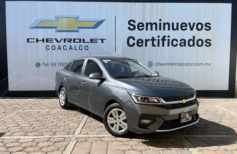 Chevrolet Aveo LS usado (2024) color Gris financiado en mensualidades(enganche $82,176 mensualidades desde $5,475)