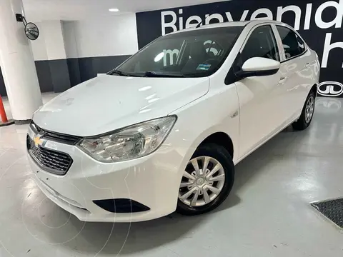 Chevrolet Aveo Paq A usado (2020) color Blanco financiado en mensualidades(enganche $42,900 mensualidades desde $4,965)