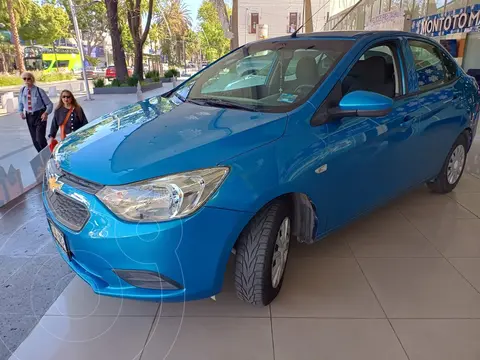 Chevrolet Aveo LS usado (2019) color Azul financiado en mensualidades(enganche $58,660 mensualidades desde $4,754)