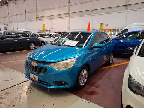 Chevrolet Aveo LT usado (2019) color Azul financiado en mensualidades(enganche $52,500 mensualidades desde $3,875)
