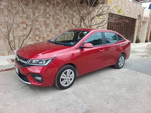 Chevrolet Aveo LT usado (2024) color Rojo Cerezo precio $253,000