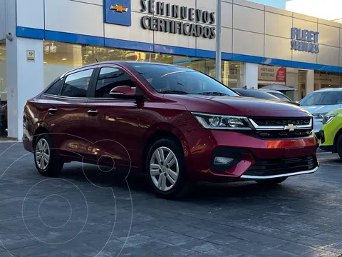 Chevrolet Aveo LS usado (2024) color Rojo financiado en mensualidades(enganche $77,040 mensualidades desde $5,133)