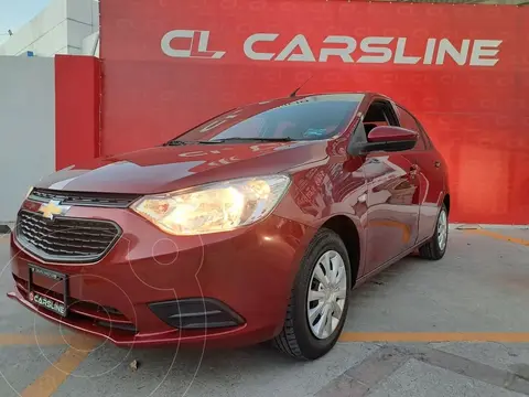 Chevrolet Aveo LS usado (2022) color Rojo Cerezo financiado en mensualidades(enganche $64,750)