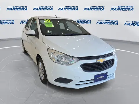 Chevrolet Aveo LS usado (2020) color Blanco financiado en mensualidades(enganche $46,375 mensualidades desde $3,847)