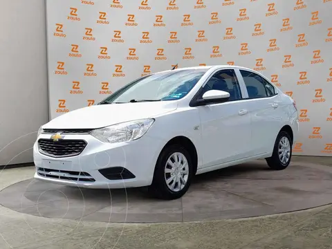 Chevrolet Aveo Paq B usado (2020) color Blanco financiado en mensualidades(enganche $42,900 mensualidades desde $5,157)