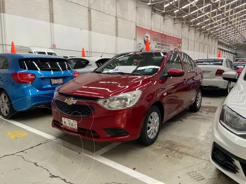 Chevrolet Aveo LS usado (2019) color Rojo financiado en mensualidades(enganche $58,500 mensualidades desde $5,900)