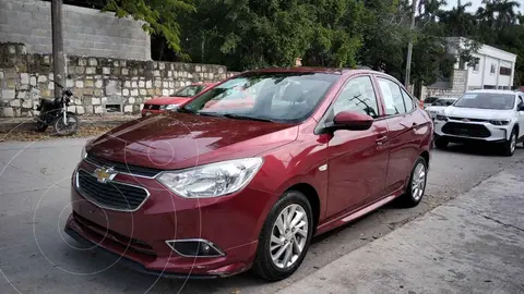 Chevrolet Aveo Paq F usado (2020) color Rojo financiado en mensualidades(enganche $44,800 mensualidades desde $5,107)