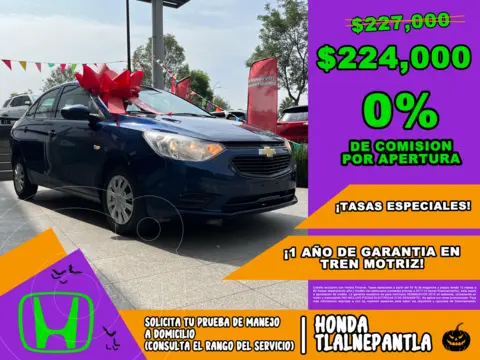 Chevrolet Aveo LS Aut usado (2023) color Azul financiado en mensualidades(enganche $93,632 mensualidades desde $3,940)