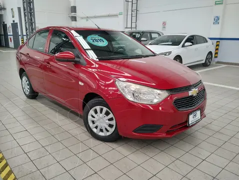 Chevrolet Aveo LS usado (2019) color Rojo financiado en mensualidades(enganche $43,000 mensualidades desde $4,157)