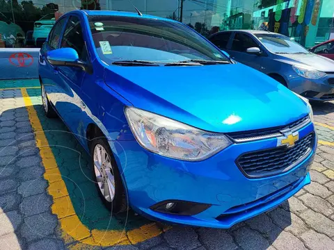 Chevrolet Aveo LT usado (2019) color Azul financiado en mensualidades(enganche $52,500 mensualidades desde $3,872)
