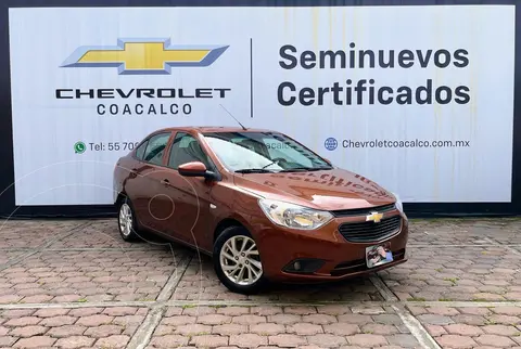 Chevrolet Aveo LT usado (2021) color Cafe financiado en mensualidades(enganche $69,015 mensualidades desde $4,598)
