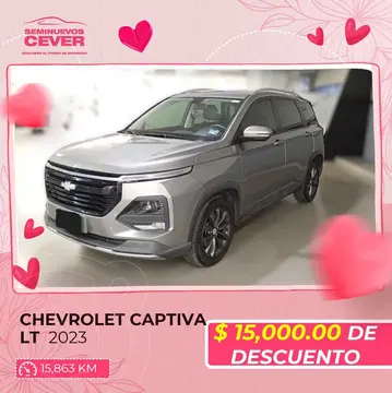 Chevrolet Captiva Sport LT Piel V6 usado (2023) color Plata financiado en mensualidades(enganche $129,288 mensualidades desde $5,872)