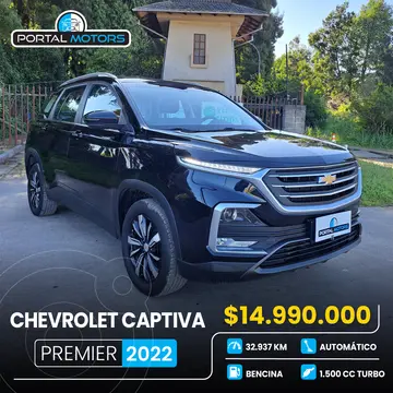 Chevrolet Captiva  1.5L Premier Aut usado (2022) color Negro precio $14.990.000