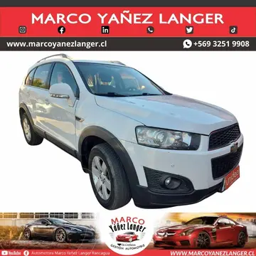 Chevrolet Captiva  LT 2.4 4X2 Aut usado (2014) color Blanco precio $9.790.000