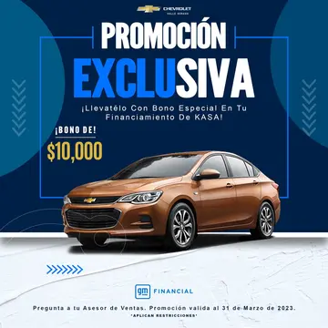 Chevrolet Cavalier LT Aut usado (2019) color Cafe precio $278,000