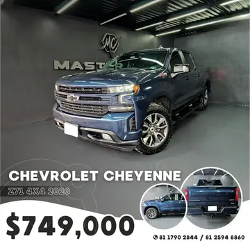 Chevrolet Cheyenne LT 4X4 usado (2020) color Azul Marino precio $749,000